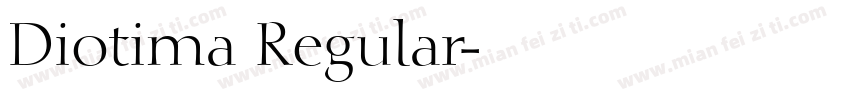Diotima Regular字体转换